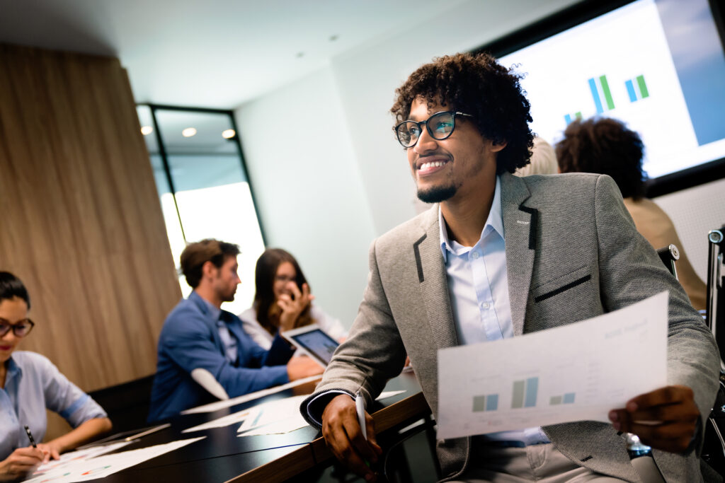 A student in his direct marketing internship